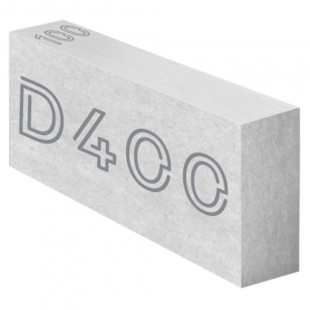 Газобетонный блок 100*250*625мм D400