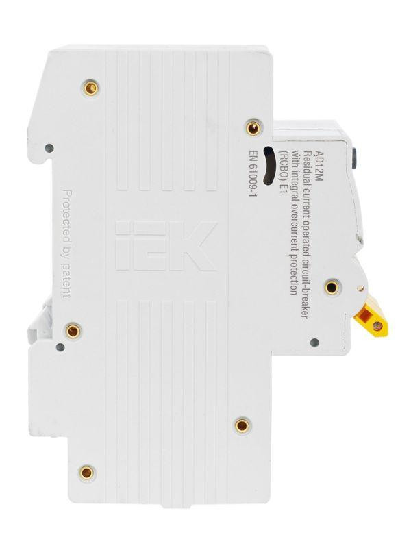 Выключатель автоматический дифференциального тока 2п C 25А 30мА тип A 4.5кА АД-12М KARAT IEK MAD12-2-025-C-030