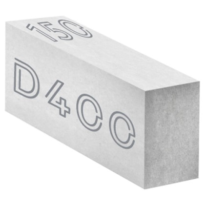 Газобетонный блок 150*250*625мм D400