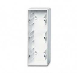 Коробка для открытого монтажа 3 поста Basic 55 альп. бел. ABB 2CKA001799A0976
