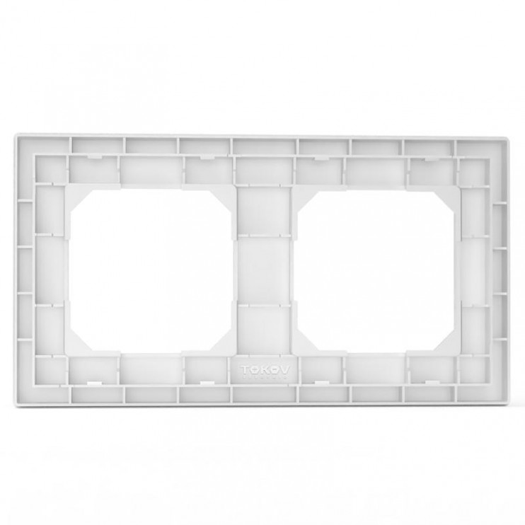 Рамка 2-м Pixel универс. бел. TOKOV ELECTRIC TKE-PX-RM2-C01