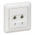 Розетка телефонная 2-м СП W59 RJ11 1А бел. SchE RSI-251TT-18(РСИ-251TT-18)