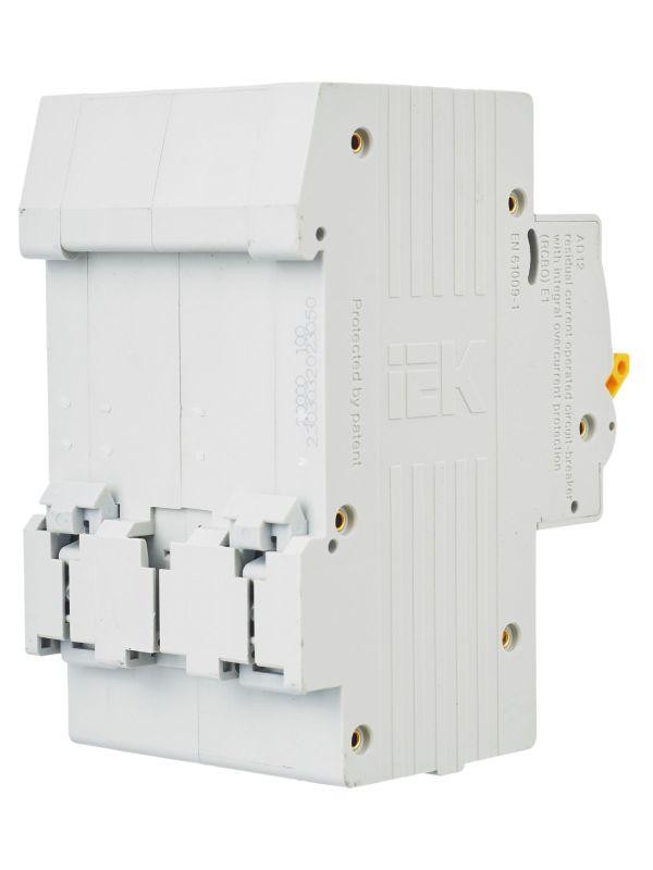 Выключатель автоматический дифференциального тока 2п C 50А 100мА тип AC 4.5кА АД-12 KARAT IEK MAD10-2-050-C-100