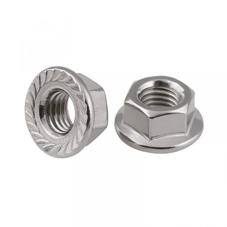 Гайка шестигранная с фланцем М8 DIN 6923 оцинк. (уп.200шт) Tech-Krep/Zitar 141612