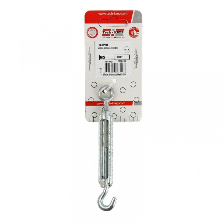Талреп крюк-кольцо М8 DIN 1480 Tech-Krep/Zitar 102779