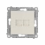 Розетка компьютерная 2-м СП Pixel RJ45 кат.5E механизм беж. TOKOV ELECTRIC TKE-PX-RC2-C02
