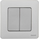 Выключатель 2-кл. Inspiria 10А IP20 250В 10AX механизм алюм. Leg 673622