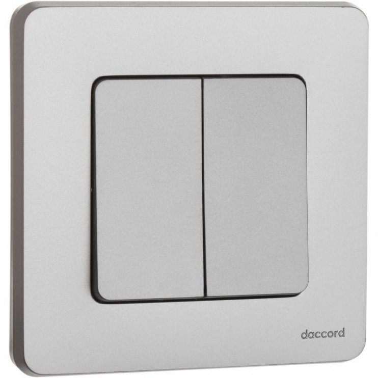 Выключатель 2-кл. Inspiria 10А IP20 250В 10AX механизм алюм. Leg 673622