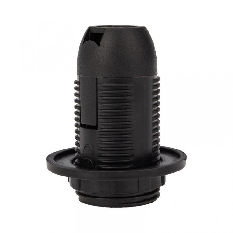 Патрон пластиковый термостойкий подвесной с кольцом E14 черн. Rexant 11-8827