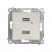 Розетка 2-м USB СП Pixel тип A+A 5В 1х2.1А 2х1.05А механизм беж. TOKOV ELECTRIC TKE-PX-2USB-C02