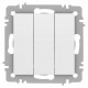 Выключатель 3-кл. СП Accent 6-106-01М 10А IP20 250В AL/CU бел. матов. Intro Б0063532