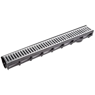 AQUASTOK Aqua-Top DN90 H100 лоток с оцинкованной решеткой