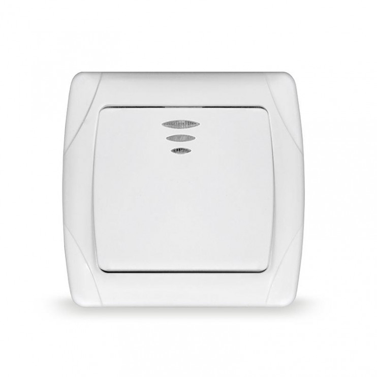 Выключатель 1-кл. СП Маргарита 10А IP20 с подсветкой бел. UNIVersal М0121