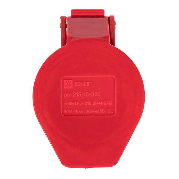 Розетка кабельная 16А 380В 3P+РЕ+N IP44 (215) EKF ps-215-16-380
