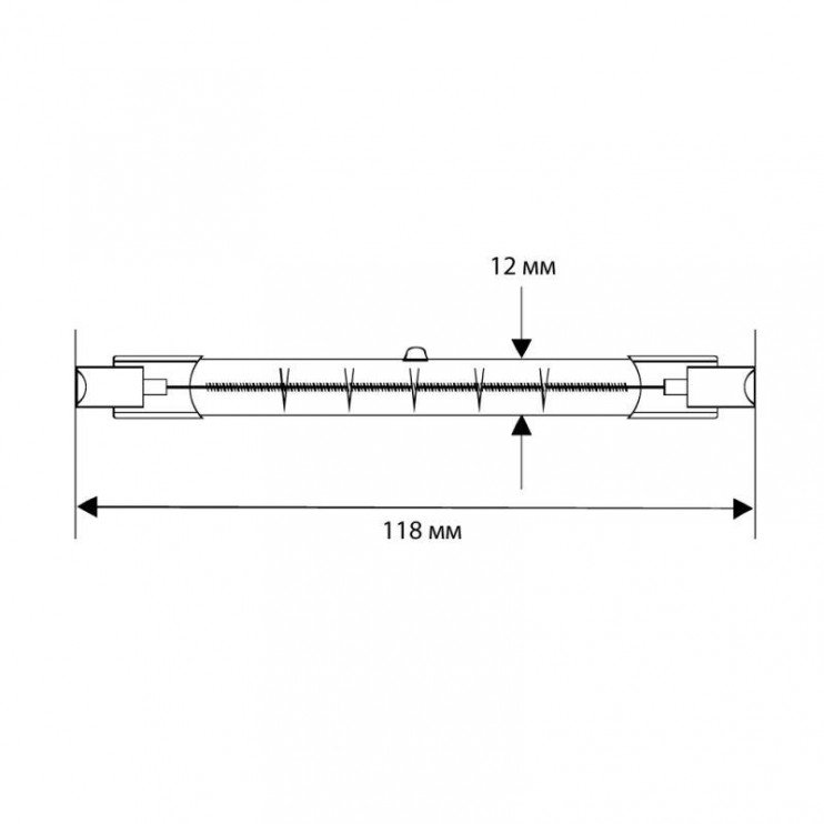 Лампа галогенная J118 150Вт линейная R7s 3000К 240В лин. 118мм Camelion 2934