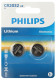Элемент питания литиевый CR2032 (блист. 2шт) Philips Б0062716