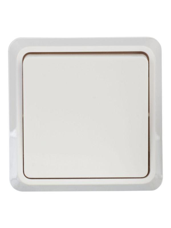 Выключатель 1-кл. ОП Октава 10А IP20 ВС20-1-0-ОБ 250В бел. IEK EVO10-K01-10-DC