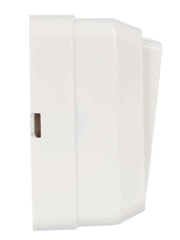 Выключатель 2-кл. ОП Октава 10А IP20 ВС20-2-1-ОБ с индикацией бел. IEK EVO21-K01-10-DC