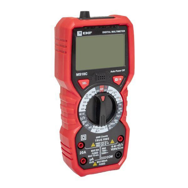 Мультиметр цифровой MS18C Professional EKF In-180701-pm18C