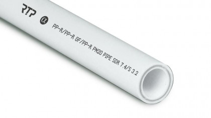 Труба PPR 25х3.5 PN20 стекловолокно бел. (дл.2м) RTP 10330
