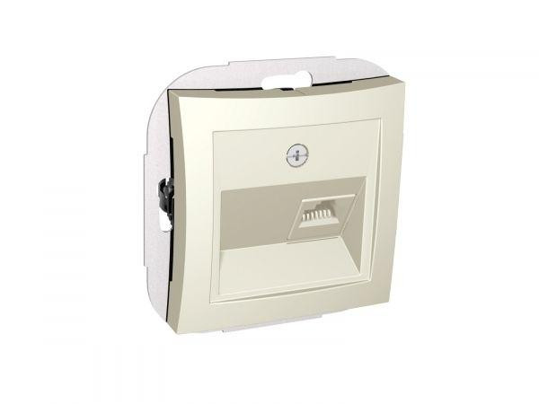 Розетка компьютерная СП Дуэт RJ45 кат.5E механизм беж. SchE WDE000283