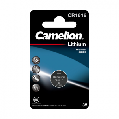 Элемент питания литиевый CR1616 BL-1 (блист.1шт) Camelion 3070