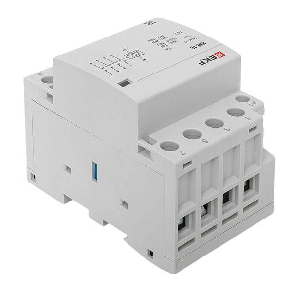 Контактор модульный КМ 16А 4NО (3 мод.) EKF km-3-16-40