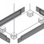 Фланец цоколя торц. 100х1200мм (уп.2шт) ABB ZN1200