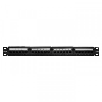 Патч-панель UTP 24хRJ-45 кат.5E 1U 19дюйм SUPRLAN 10-0403
