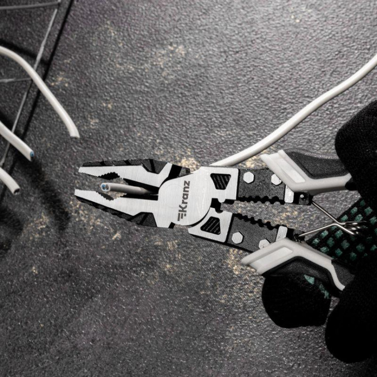 Плоскогубцы многофункциональные универсальные 200мм Kranz KR-12-4651-5