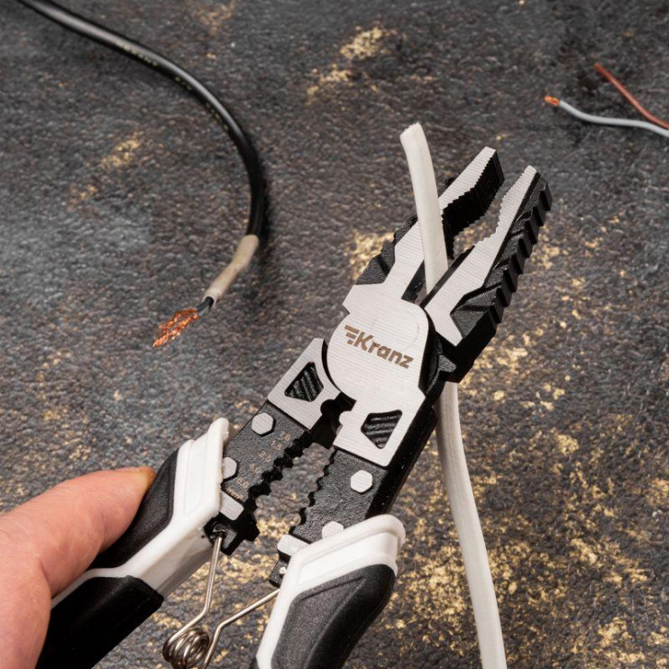 Плоскогубцы многофункциональные универсальные 200мм Kranz KR-12-4651-5