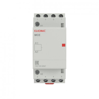 Контактор модульный YON max типа MCE 4P 25A 240В 4НО YON MCE-25-40-A240