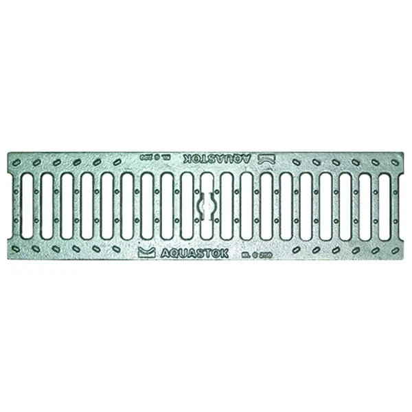 Водоотводная решётка AQUASTOK чугунная щелевая DN100