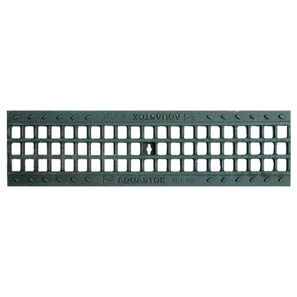 Водоотводная решётка AQUASTOK чугунная ячеистая DN100