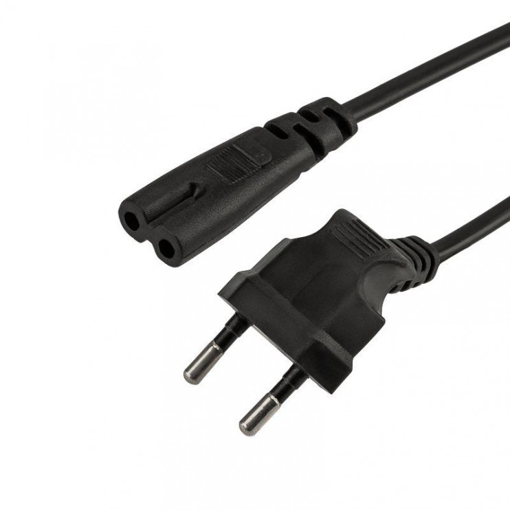 Шнур сетевой 1.5м 2х0.75кв.мм угловая вилка (уп.10шт) Rexant 11-1104