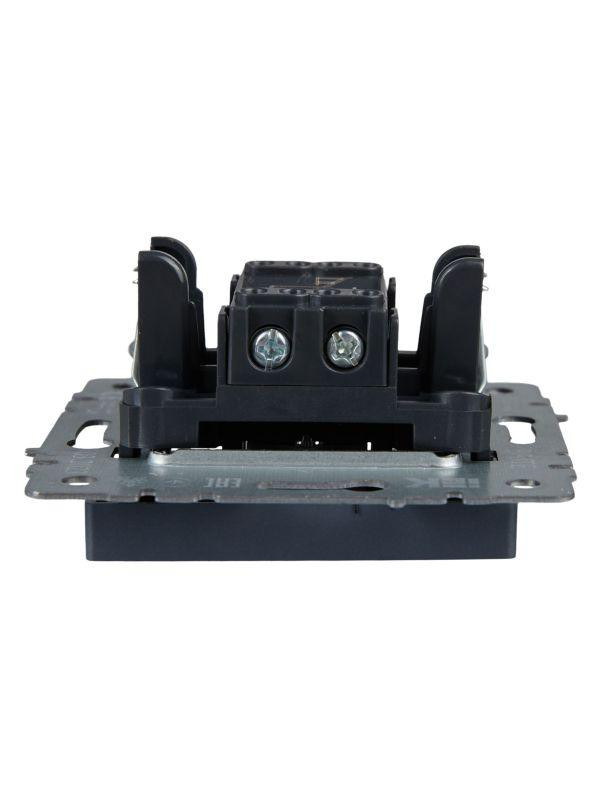 Выключатель 1-кл. СП BRITE ВС10-1-4-БрМ 10А самовозвратн. механизм маренго IEK BR-V14-0-10-K35