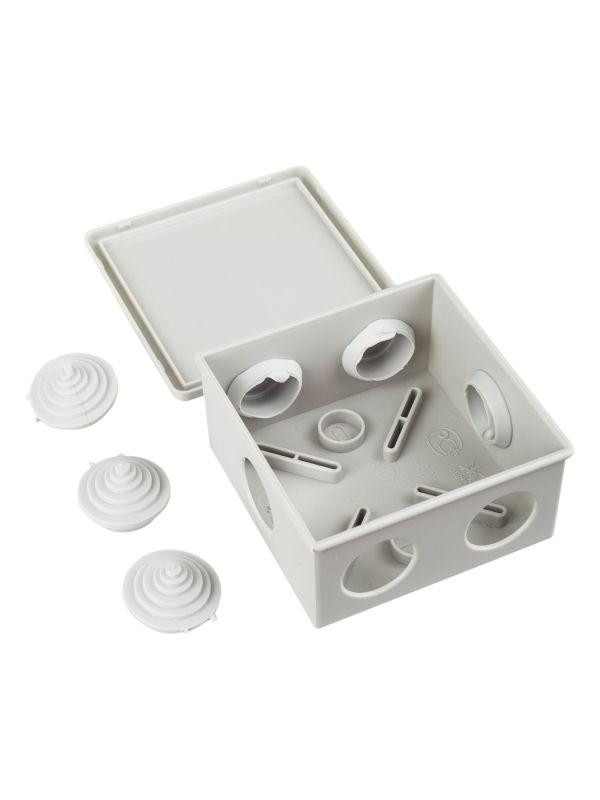 Коробка распаячная ОП 85х85х40 IP44 KM41235 (6 каб.ввод.) IEK UKO11-085-085-040-K41-44