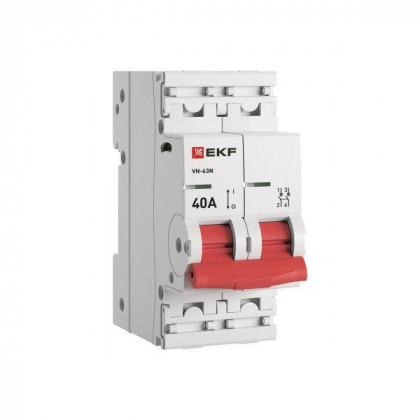 Выключатель нагрузки 2п 40А ВН-63N PROxima EKF S63240