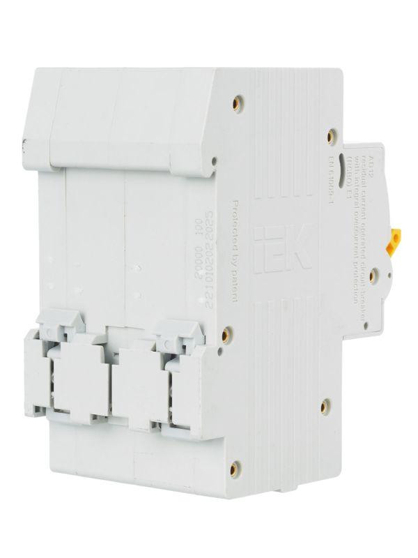 Выключатель автоматический дифференциального тока 2п C 25А 100мА тип AC 4.5кА АД-12 KARAT IEK MAD10-2-025-C-100