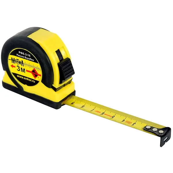Рулетка 3м МЕТКА 10105 ЭНКОР купить ТД АЛЬФА