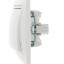 Переключатель проходной 1-кл. СП Mira 10А IP20 с бел.вставкой бел. LEZARD 701-0202-105