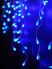 Гирлянда "Бахрома" OIC080B-C-E-31V 80 син. светодиодов 2х0.5м 20 нитей 16/48/40/24см с контроллером соединяемая до 10шт уличная SHLights 4690601049797
