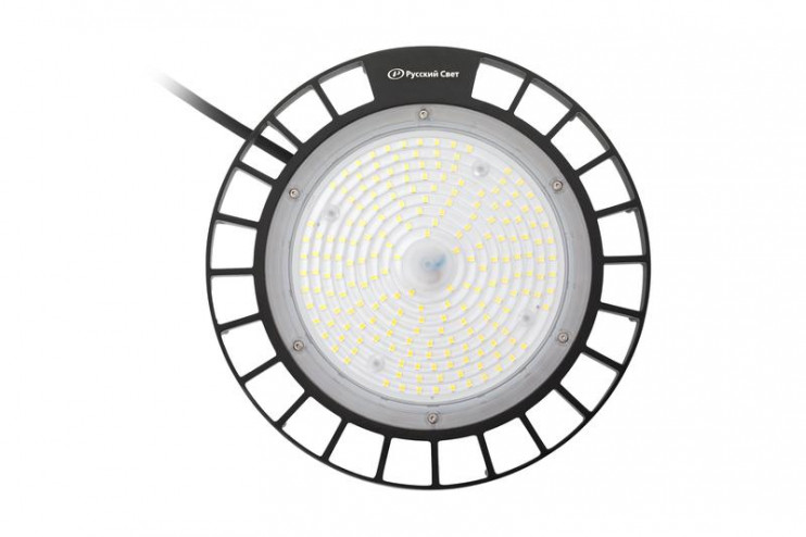 Светильник светодиодный ДСП IB 10 S 100W W 850 BK D257xH111мм 100Вт 5000К IP65 подвес черн. High Bay Русский Свет 16091023046