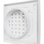 Решетка вентиляционная регулируемая 150х150 с фланцем D100 ERA 1515RRP10F