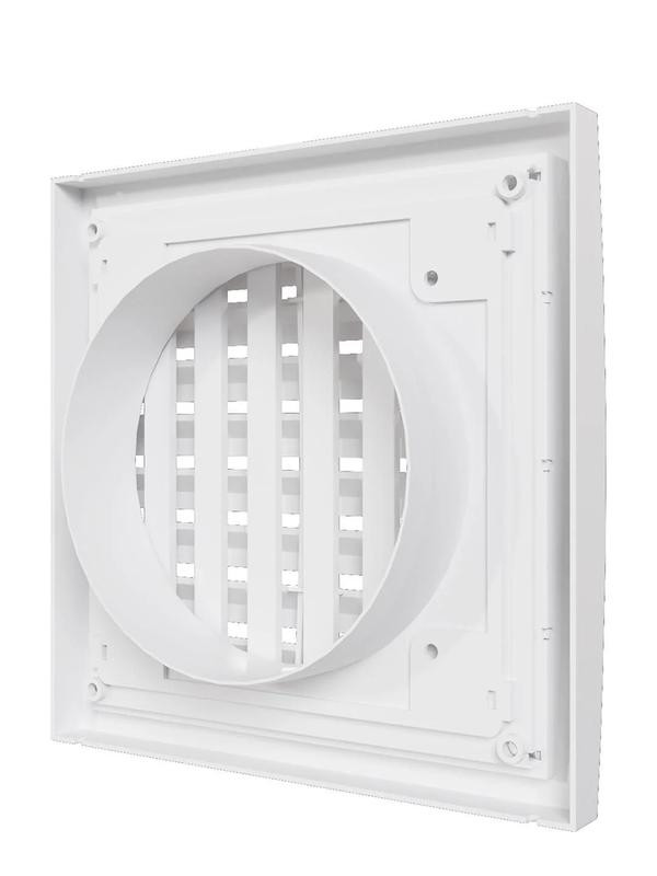 Решетка вентиляционная регулируемая 150х150 с фланцем D100 ERA 1515RRP10F