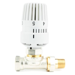 Клапан термостатический Heizen TGD 1101-15 прямой 1/2 с головкой TW-1