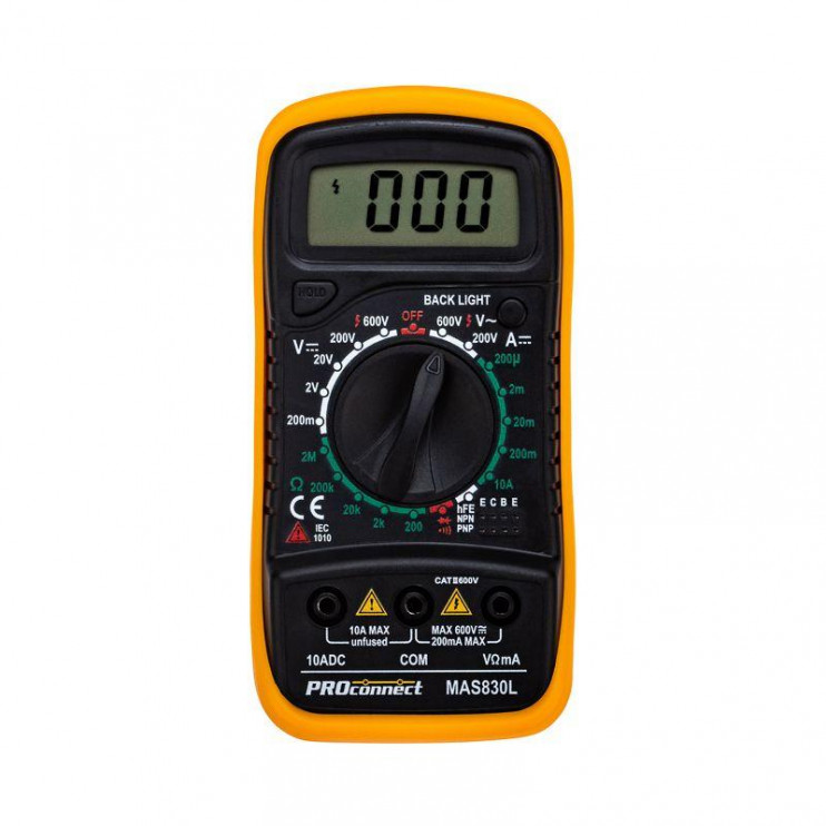 Мультиметр портативный MAS830L (DT850L) PROCONNECT 13-3021