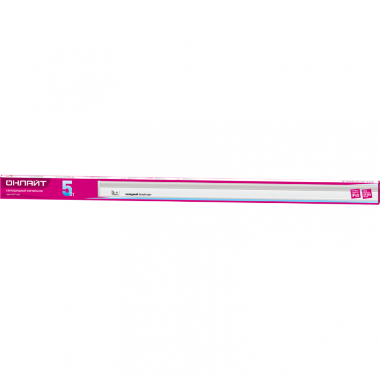 Светильник светодиодный 61 186 OLF-P1-5-4K-LED 5Вт 4000К IP40 450лм 176-264В с выкл. на корпусе ОНЛАЙТ 61186