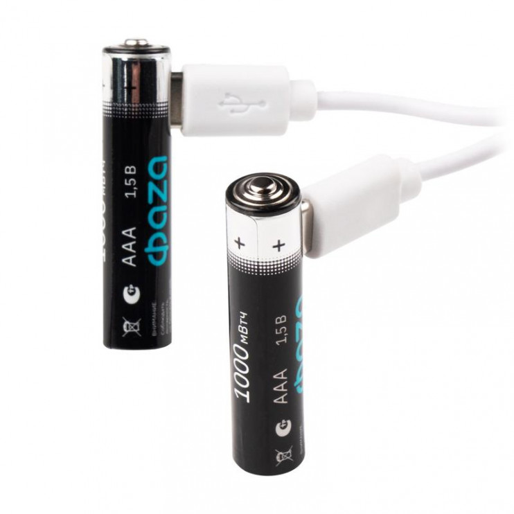 Аккумулятор литиевый AAA 1.5В Li-Ion 1000мВт.ч 660мА.ч зарядка от Type-C шнур в комплекте BL-4 (уп.4шт) ФАZА 5061668