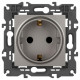 Розетка Elegance 14-2102-16 16А 250В 2P+E Schuko защ. шторки титан Эра Б0065806